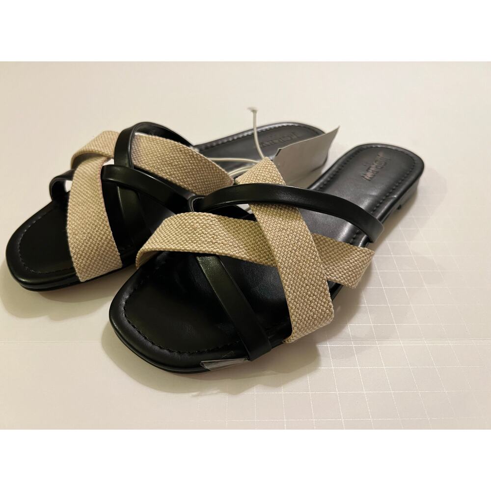 J.Crew Mixed Criss-Cross Slide Sandals - Picture 2 of 6